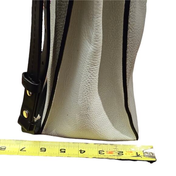 Michael Kors Mercer Large Grey Pebbled Leather Tote Crossbody Satchel - Picture 6 of 16